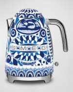 Image 1 of 6: Smeg x Dolce&Gabbana Blu Mediterraneo Kettle 