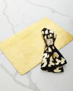 Image 2 of 2: Nomi K Brushstroke Silver-Plated Rectangular Placemat 