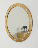 Image 3 of 5: Neiman Marcus Round Quartz Mirror 