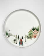 Image 1 of 2: PILLIVUYT Winter Decor Toulouse Salad Plate 7.8", Set of 4
