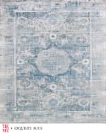Image 8 of 8: Exquisite Rugs x THE MET Legacy Power Loomed Blue & Ivory Rug, 12' x 15'