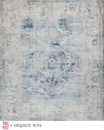 Image 8 of 8: Exquisite Rugs x THE MET Vintage Loom Light Blue & Beige Rug, 12' x 15'
