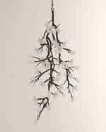 Image 2 of 2: John-Richard Collection Churippu Magnolia & Tulip 36" Vertical 21-Light Chandelier