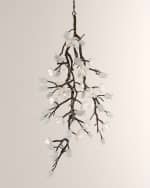 Image 1 of 2: John-Richard Collection Churippu Magnolia & Tulip 36" Vertical 21-Light Chandelier