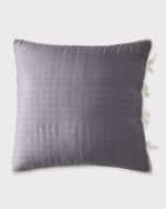 Image 1 of 3: Designers Guild Chenevard Silver & Slate Euro Sham 
