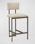Image 2 of 6: Interlude Home Landon II 26" Counter Stool