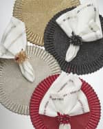 Image 3 of 3: Baccarat x Kim Seybert Etoile Red Placemats, Set of 2
