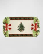 Image 1 of 2: Spode Christmas Tree Figural Tartan Tray