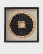 Image 1 of 6: Neiman Marcus Texture Framed Wall Decor