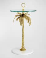 Image 1 of 4: Michael Aram Palm Cocktail Table 