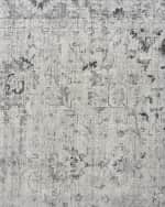 Image 5 of 6: Exquisite Rugs Cambridge Hand-Loomed Gray & Silver Rug, 9' x 12'