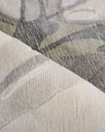 Image 5 of 10: Exquisite Rugs Gianni Hand-Loomed Silver Rug, 10' x 14'