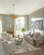 Image 8 of 10: Exquisite Rugs Gianni Hand-Loomed Silver Rug, 10' x 14'