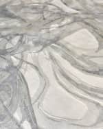 Image 9 of 10: Exquisite Rugs Gianni Hand-Loomed Silver Rug, 10' x 14'