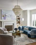 Image 2 of 9: Exquisite Rugs Gianni Hand-Loomed Silver Rug, 8' x 10'