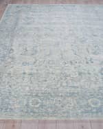 Image 2 of 8: Exquisite Rugs Tuscany Hand-Loomed Blue Rug, 10' x 14'