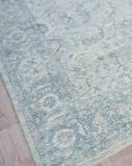Image 3 of 8: Exquisite Rugs Tuscany Hand-Loomed Blue Rug, 10' x 14'