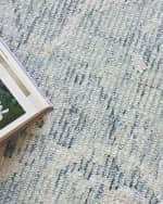 Image 6 of 8: Exquisite Rugs Tuscany Hand-Loomed Blue Rug, 10' x 14'