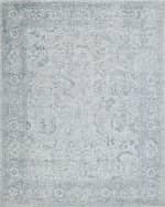 Image 1 of 8: Exquisite Rugs Tuscany Hand-Loomed Blue Rug, 10' x 14'