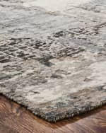 Image 4 of 4: Abstract Hand-Knotted Runner, 2' x 10'