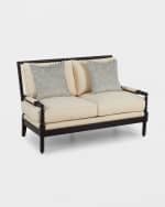 Image 2 of 6: Old Hickory Tannery Spindle Settee 55.5"