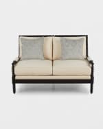 Image 4 of 6: Old Hickory Tannery Spindle Settee 55.5"
