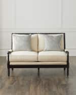Image 1 of 6: Old Hickory Tannery Spindle Settee 55.5"