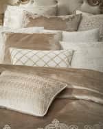 Image 4 of 4: Callisto Home Troyes Renaissance Velvet Coverlet, Queen
