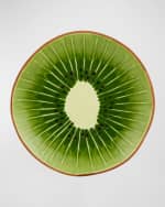 Image 2 of 4: Bordallo Pinheiro Kiwi Dessert Plates, Set of 4