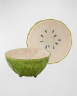Image 4 of 4: Bordallo Pinheiro Annona Bowls, Set of 4