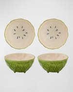 Image 1 of 4: Bordallo Pinheiro Annona Bowls, Set of 4