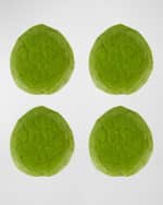 Image 1 of 3: Bordallo Pinheiro Annona Dessert Plates, Set of 4