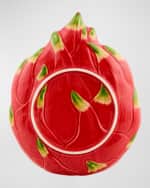 Image 3 of 4: Bordallo Pinheiro Dragon Fruit Dessert Plates, Set of 4