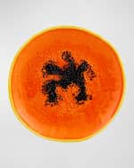 Image 2 of 4: Bordallo Pinheiro Papaya Dessert Plates, Set of 4