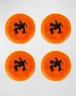 Image 1 of 4: Bordallo Pinheiro Papaya Dessert Plates, Set of 4