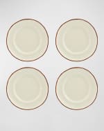 Image 1 of 4: Bordallo Pinheiro Coconut Dessert Plates, Set of 4