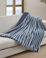 UGG Channel Quilt Faux Fur Throw Blanket Horchow