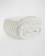 Image 4 of 5: UGG Channel Quilt Faux Fur Throw Blanket