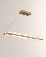 Image 2 of 3: Eurofase Bruco Linear LED Chandelier, 45.3" 