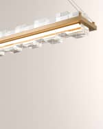 Image 3 of 3: Eurofase Bruco Linear LED Chandelier, 45.3" 