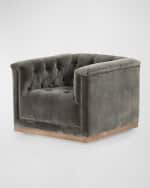 Four Hands Maxx Velvet Swivel Chair Horchow