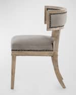 Image 3 of 5: Four Hands Carter Leather Dining Chair