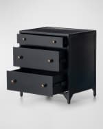 Image 3 of 6: Four Hands Belmont 3-Drawer Nightstand
