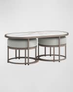 Image 2 of 2: Neuwood Living Domicile Outdoor Coffee Table with 2 Ottomans