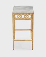 Image 4 of 6: Lukas Marble Side Table