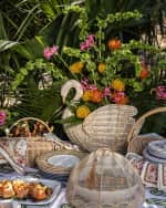 Image 4 of 4: Juliska Provence Rattan Swan Basket 