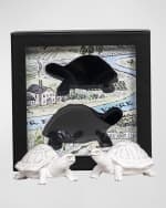 Image 2 of 5: Juliska Leonardo and Donatello Turtle Salt & Pepper Shakers 