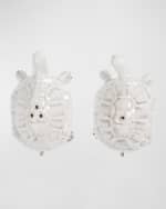 Image 3 of 5: Juliska Leonardo and Donatello Turtle Salt & Pepper Shakers 