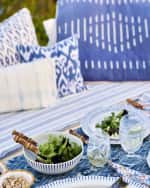 Image 3 of 4: Juliska Sitio Stripe Delft Blue Coupe Bowl 