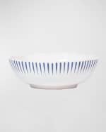 Image 1 of 4: Juliska Sitio Stripe Delft Blue Coupe Bowl 